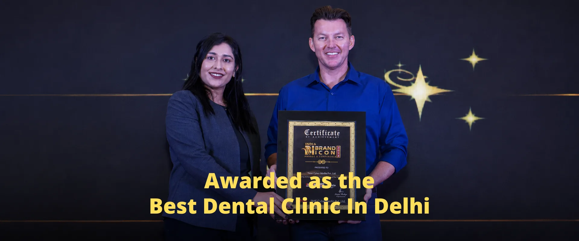 Dr. Prerna receiving an award