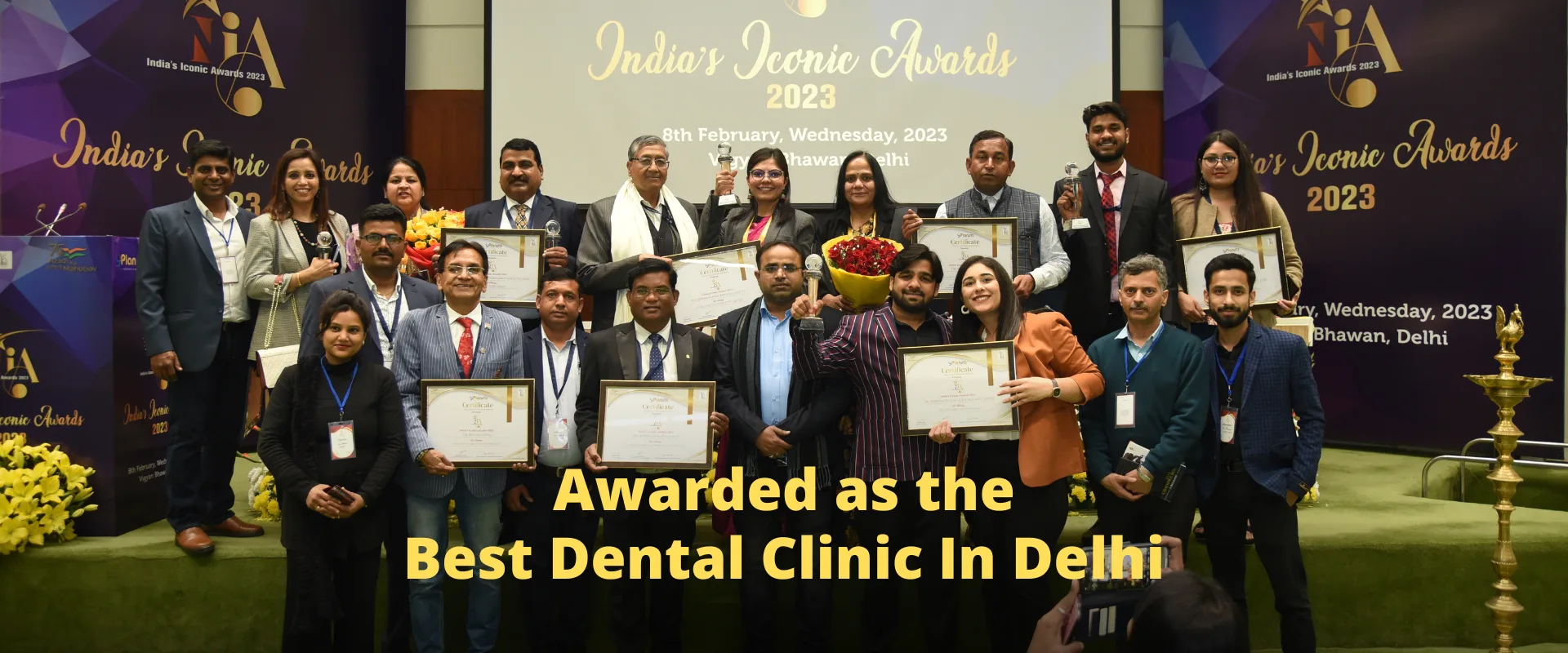 Dr. Prerna receiving an award